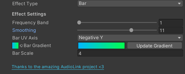 Bar Effect Options