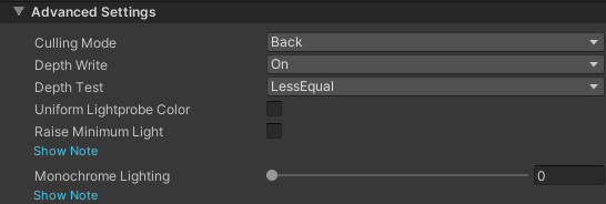 Toon Advanced Settings