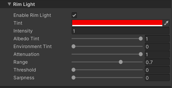 Toon Shader Rim Light