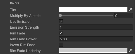 Toon Shader Decals Colors
