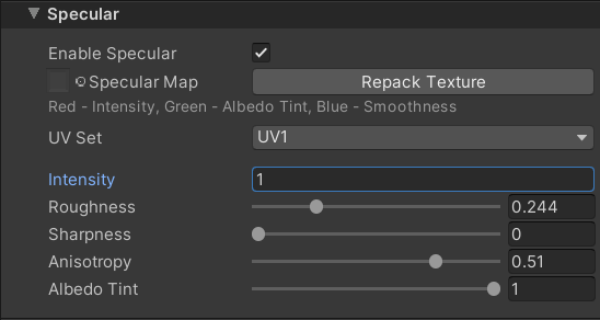 Toon Shader Specular